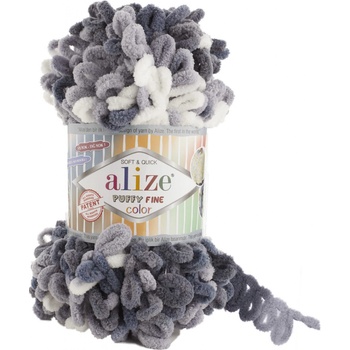 Alize Puffy fine color 5925 variace šedé