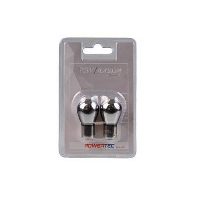 Powertec 12V 21W PY21W S25 Chrome крушки к-т (PTZCH36-02B)