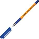 Stanger Химикалка Stanger Softgrip M, 0.7 mm дебелина на писане, син цвят на писане, оранжева, 10 бр