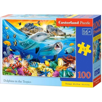 Castorland Delfíni v tropech 100 dílků