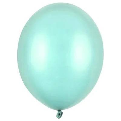 Party Deco Латексови Балони Металик, Мента - 12 см (sb5m-103)