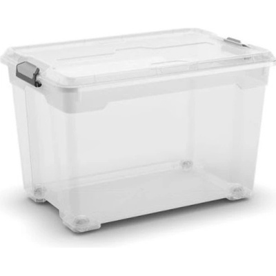 Keter Plastový úložný box Moover box XL 60 l 58 x 38 x 37 cm transparentní víko