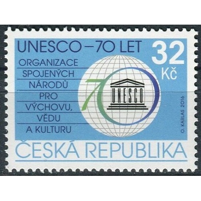 Česká pošta (2016) č. 909 ** - 32 Kč - Česká republika - UNESCO - 70 let