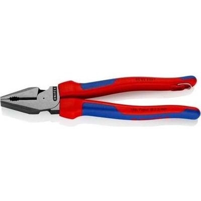 Knipex 02 02 225 T BK Silové kombinované kleště 225 mm s upevňovacím očkem