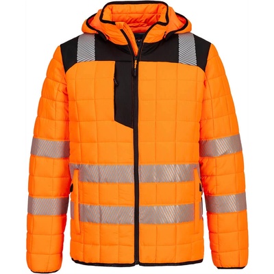Portwest hi-vis pw3 t165 / Мъжко светлоотразително ватирано яке - оранжево s (t165obrs)