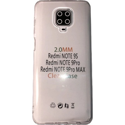 Pouzdro MobilEu silikónové Xiaomi Redmi Note 9 Pro Max TO47B čiré