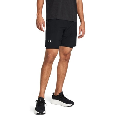 Under Armour LauncH 7'' 2in1 SHORT Black / Black / Reflective
