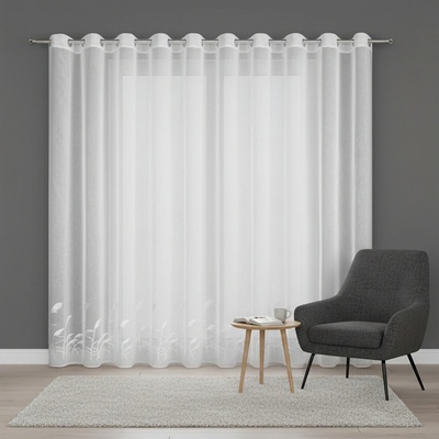 Dekorační vzorovaná záclona s kroužky SLIM 400x250 cm MyBestHome
