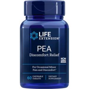 Life Extension PEA Discomfort Relief/ ПЕА (Палмитоилетаноламид) 600 mg х 60 дъвчащи таблетки (02303 LE)