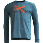 Zimtstern Мъжка фланелка с дълъг ръкав за колоездене Zimtstern Crewz Shirt L/S Fleece jumper - Blue Steel (005-3987-0413)