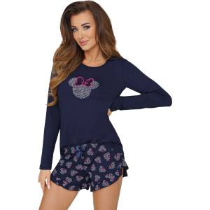 Donna Дамска пижама Piama-Mouse-II-12-Dark-Blue-GranatowyV-58973-Granatowy - Бордо, размер 40