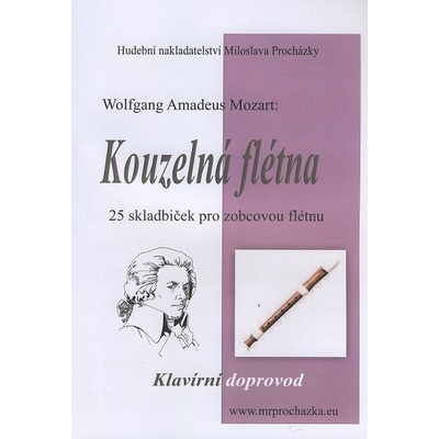 Kouzelná flétna Wolfgang Amadeus Mozart noty