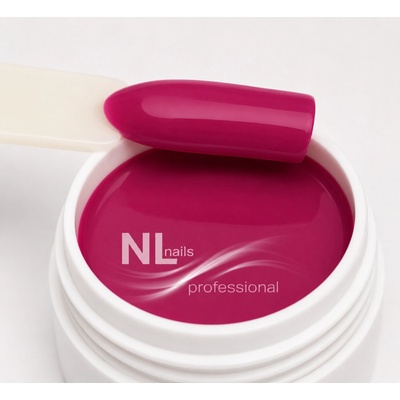 NL nails professional Uv Led barevný gel deep pink 5ml