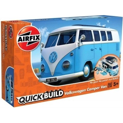 Airfix Quick Bulid J6024 Volkswagen Camper Van Modrý