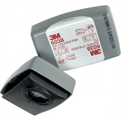 3M Прахов филтър с активен въглен 3m 6038 и ниво на защита p3r (6038 p3r)