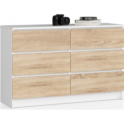 Ak furniture Kuba 120 cm 6 zásuviek