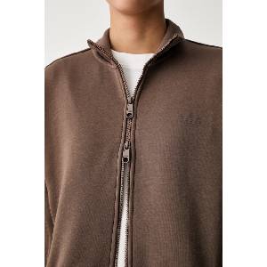Adidas суичър с цип дамски с памук Spacer (KZ2189)