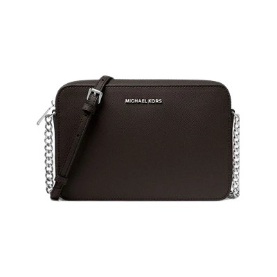 Michael Kors dámská kožená kabelka crossbody Jet Set s řetízkem černá – Hledejceny.cz