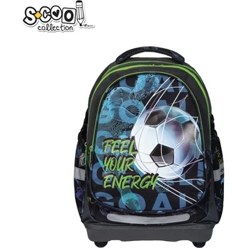S-Cool Ученическа анатомична раница scool feel your energy