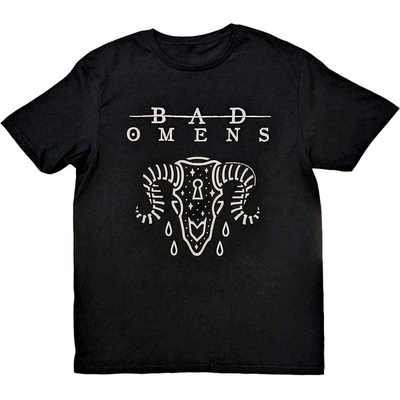 Bad Omens Ram Skull Black M Риза (BOTS01MB02)