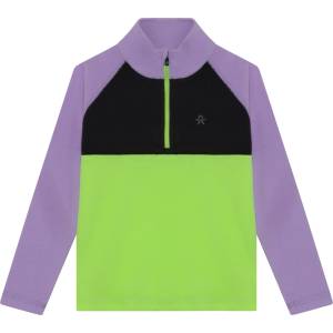 Color Kids Детски поларен пуловер Color Kids Kid's Fleece Pulli Colorblock Fleece jumper - Purple Rose - размер 152 (EU) (704-6328-0220)