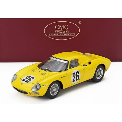CMC FERRARI 250LM 3.3L V12 ch. n6313 TEAM PIERRE DUMAY N 26 2nd 24h LE MANS 1965 PIERRE DUMAY GUSTAVE GOSSELIN YELLOW 1:18