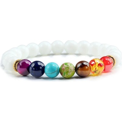 Blingstar náramek čakrový Multi bílý 2345