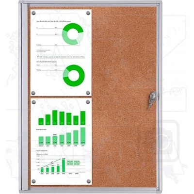 A-Z Reklama CZ Scritto Economy informační vitrína interiérová s korkovou stěnou SCXSC 4 x A4 – Zboží Dáma