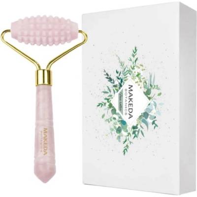 Makeda Botanics Релефен ролер за лице, розов кварц