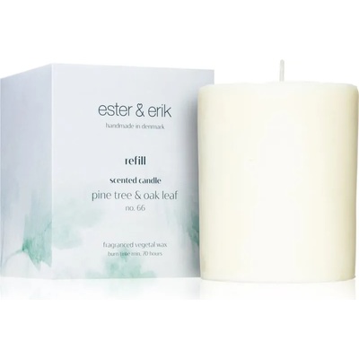 ester & erik scented candle pine tree & oak leaf (no. 66) ароматна свещ резервен пълнител 350 гр