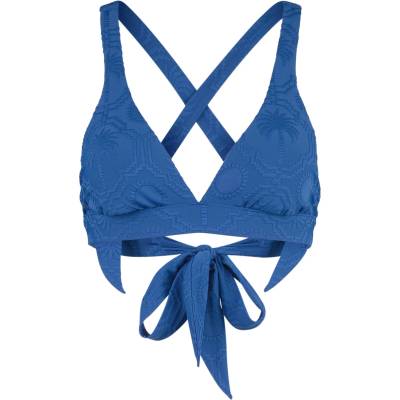 Seafolly Дамско бикини горнище Seafolly Women's Oasis Multi Fit Longline Tri Bikini top - Ultramarine - размер 32 (EU) (150-5078-0111)