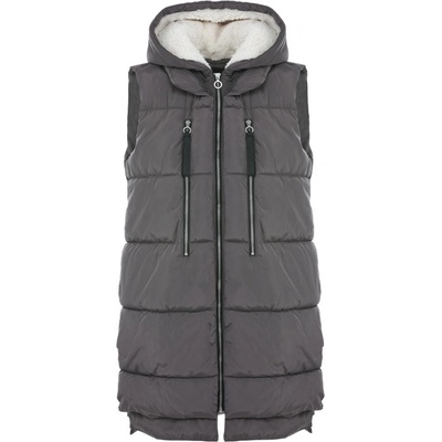 Only vesta s kapucí šedá