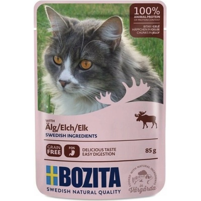 BOZITA Masové kousky v želé s losem 85 g