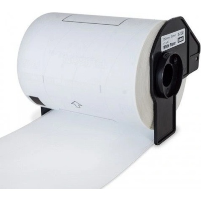 Páska PrintLine kompatibilní s Brother DK-11241 Páska, pro tiskárny štítků, kompatibilní s Brother QL, bílé, velké poštovní štítky, 102x152mm, 200ks PLLB10