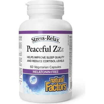 Natural Factors Peaceful Zzz Stress-Relax® (Кортизол баланс и спокоен сън) 60 капсули | Natural Factors (2871 NF)