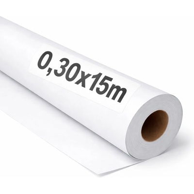 OFITURIA Kraft paper white - roll 0.30 × 15 m - 3 rolls - packaging paper and wrapping paper - craft paper for DIY, decoration and sewing patterns - tear-resistant and easy to cut - COM620-parent2