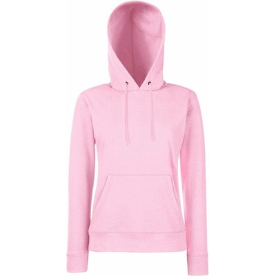 F.O.L. Classic Lady-Fit Hooded Sweat ružová Light