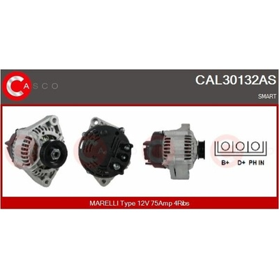 ALTERNATOR 12V 75A CAL30132AS