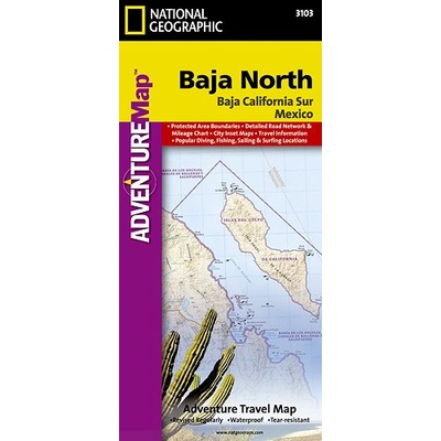 Baja California Sever Adventure Map GPS komp. NGS