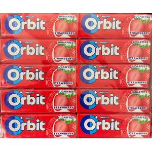 Mars Дъвки Wrigley's Orbit Strawberry 30 броя x 14g кашон