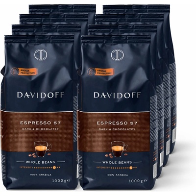Tchibo Davidoff Café Espresso 57 zrnkovej kávy Intenzita 10/12 8 x 1 kg