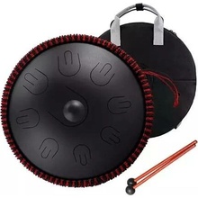 HLURU - Hluru Hybrid Handpan - tongue drum - 9 nôt D-mol (minor) čierny