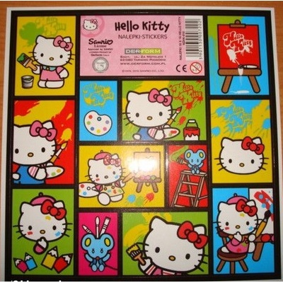 Samolepky Hello Kitty malířka