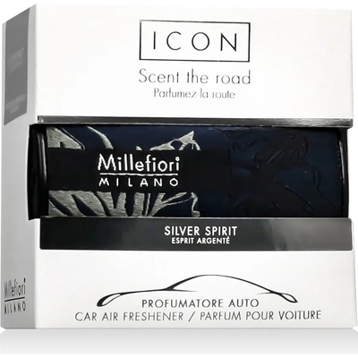Millefiori Icon Textile Silver Spirit Ароматизатор за автомобил 47 g тип Silver Spirit