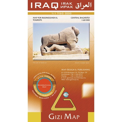 mapa Iraq 1:1,75 mil. geographical