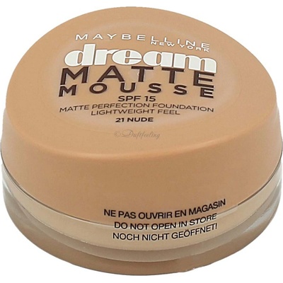 Maybelline Dream Matte Mousse Foundation make-up 21 Nude 18 ml