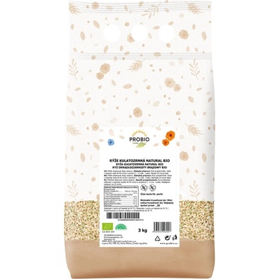 Probio Bioharmonie guľatozrnná natural ryža 3 kg
