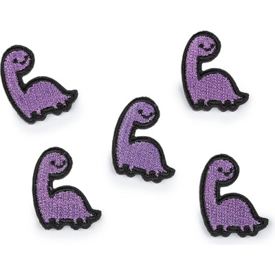 Prima-obchod Nažehlovačka medvídek, dinosaurus, barva 2 fialová dinosaurus
