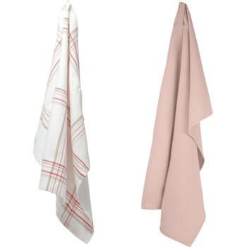 The Organic Company Малки кухненски кърпи The Organic Company 53 x 86 см бяло-розови 2 бр (1086-812)