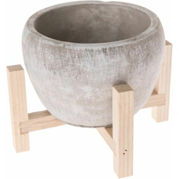 Casa de Engel Бетонов кашпон в дървена стойка, 0/18 Casa de Engel | Lilav | Home | UNI